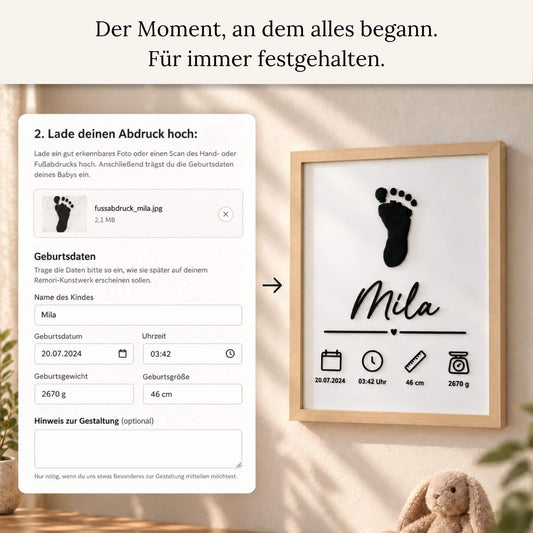 Geburtsdaten-Kunstwerk