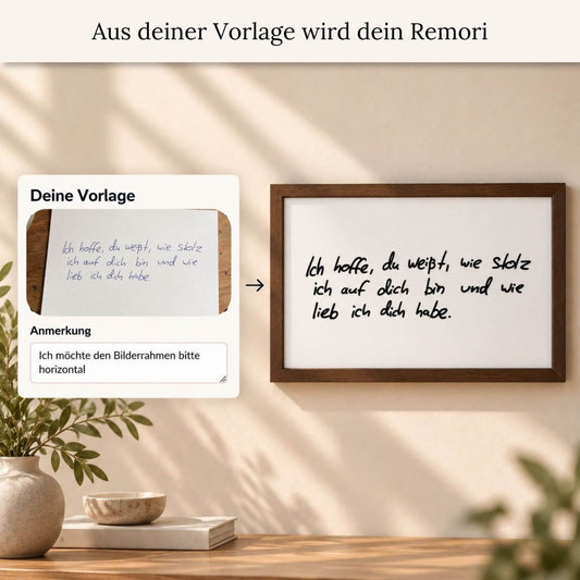 Kunstwerk aus Originalhandschrift