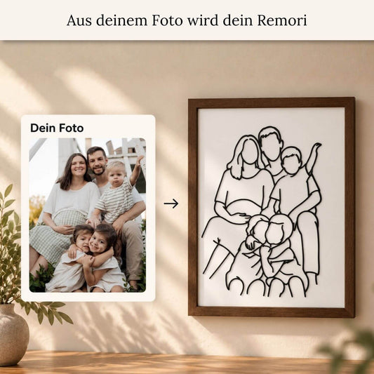 Outline-Kunstwerk aus deinem Foto