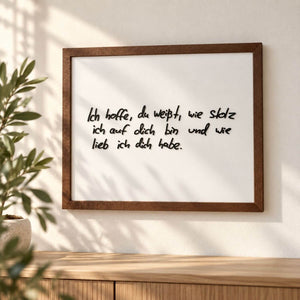 Kunstwerk aus Originalhandschrift