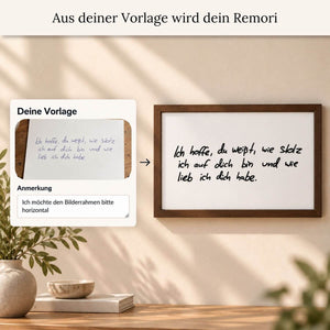 Kunstwerk aus Originalhandschrift