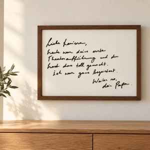 Kunstwerk aus Originalhandschrift