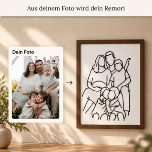Outline-Kunstwerk aus deinem Foto
