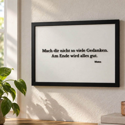 Wunschtext als 3D-Kunstwerk
