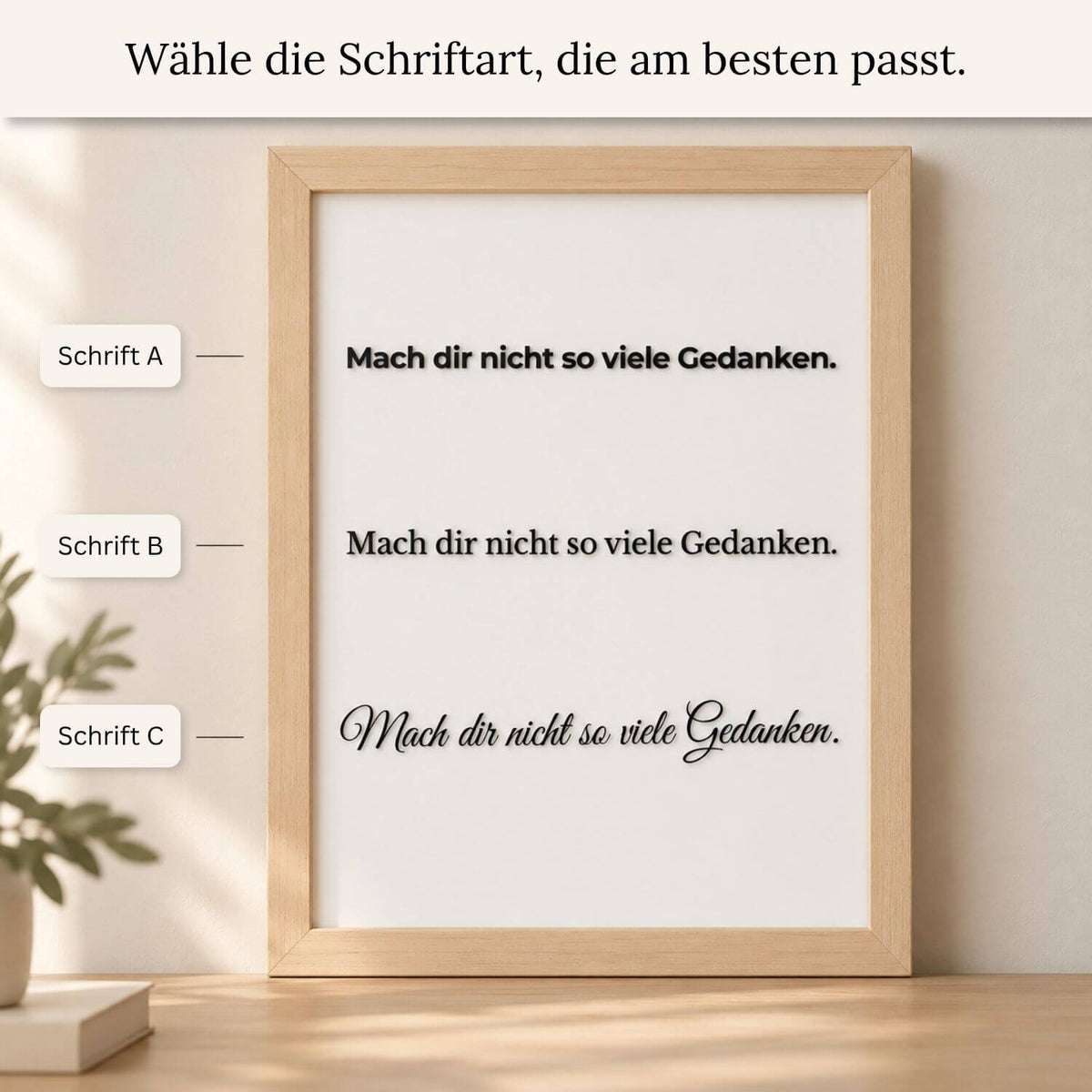 Wunschtext als 3D-Kunstwerk