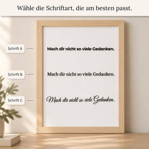 Wunschtext als 3D-Kunstwerk