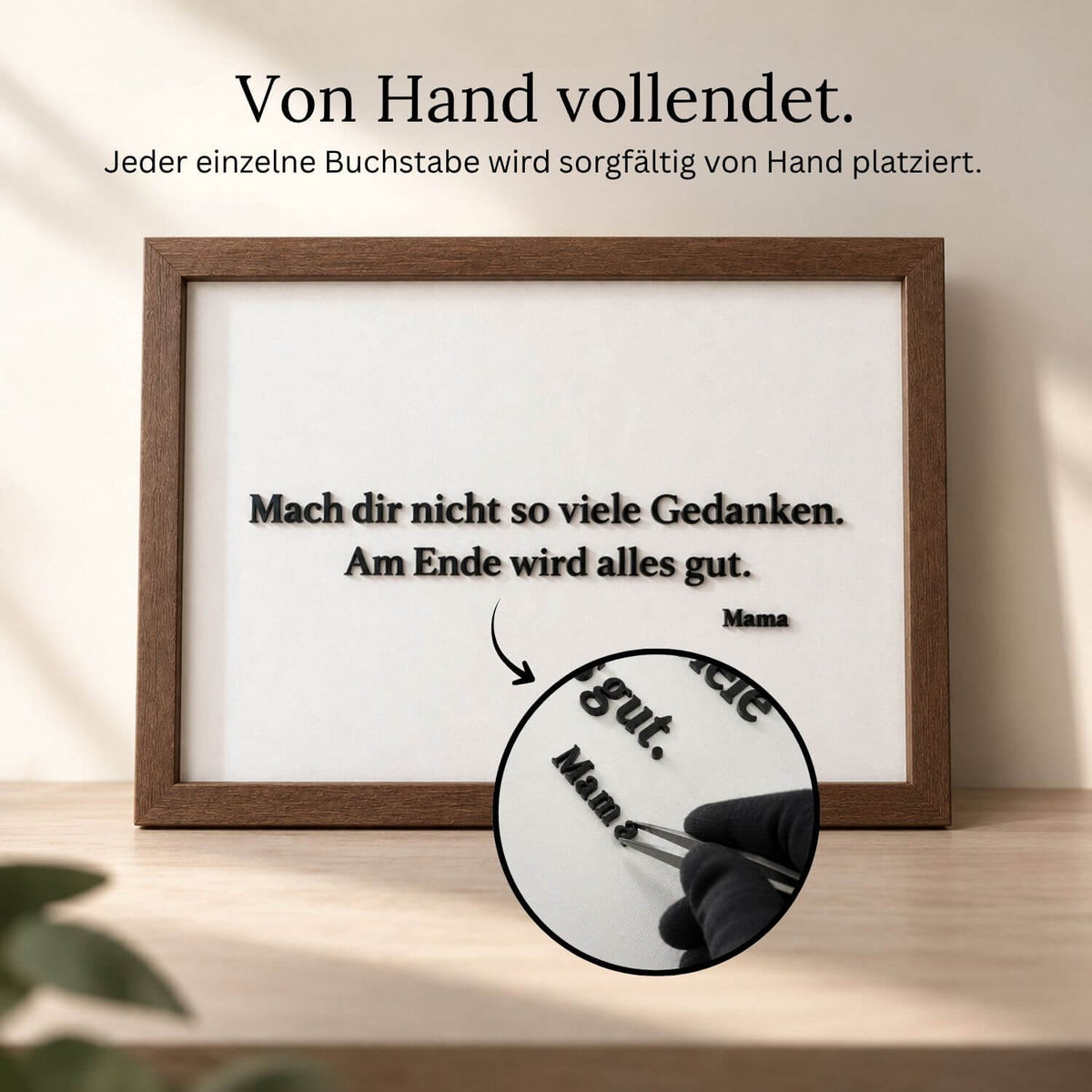 Wunschtext als 3D-Kunstwerk