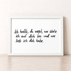 Kunstwerk aus Originalhandschrift
