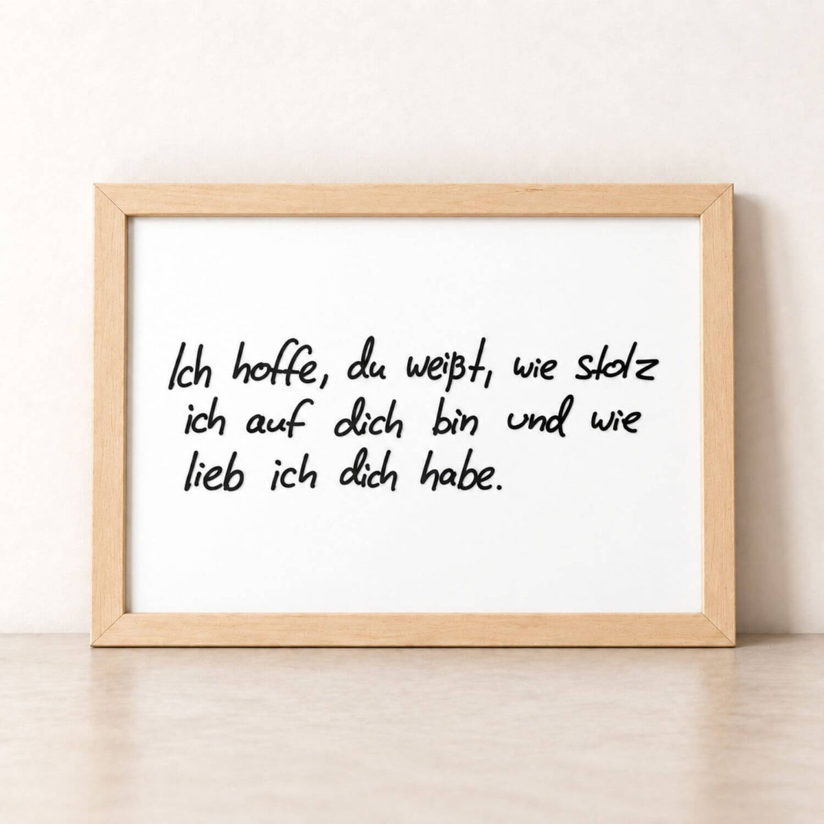 Kunstwerk aus Originalhandschrift