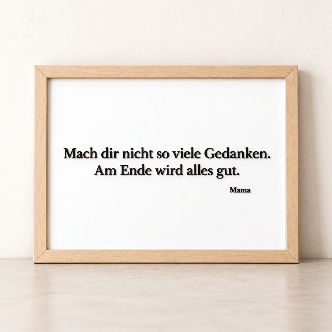 Wunschtext als 3D-Kunstwerk