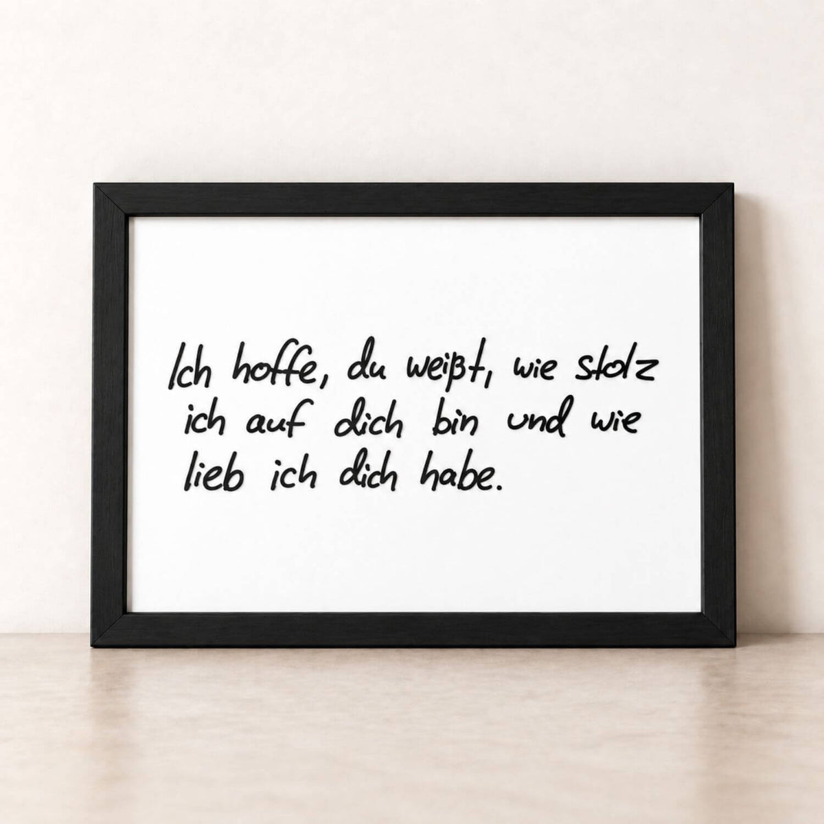 Kunstwerk aus Originalhandschrift