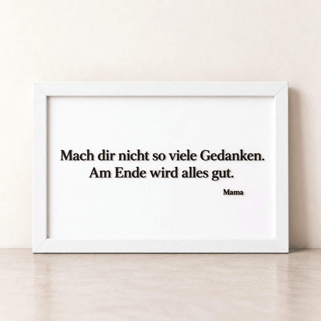 Wunschtext als 3D-Kunstwerk
