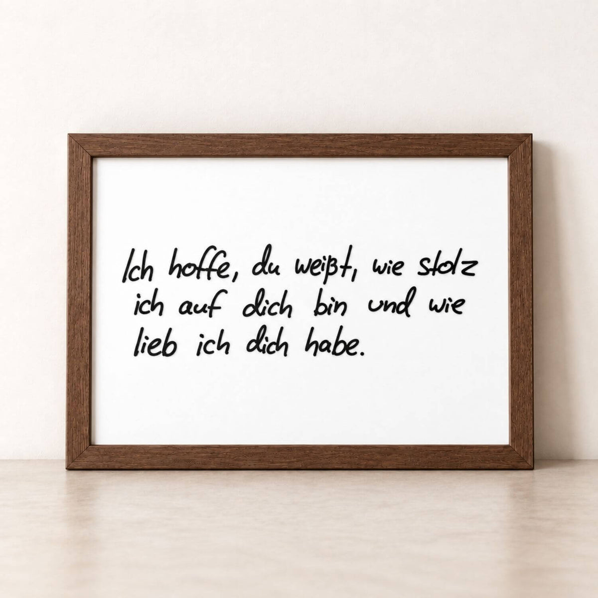 Kunstwerk aus Originalhandschrift