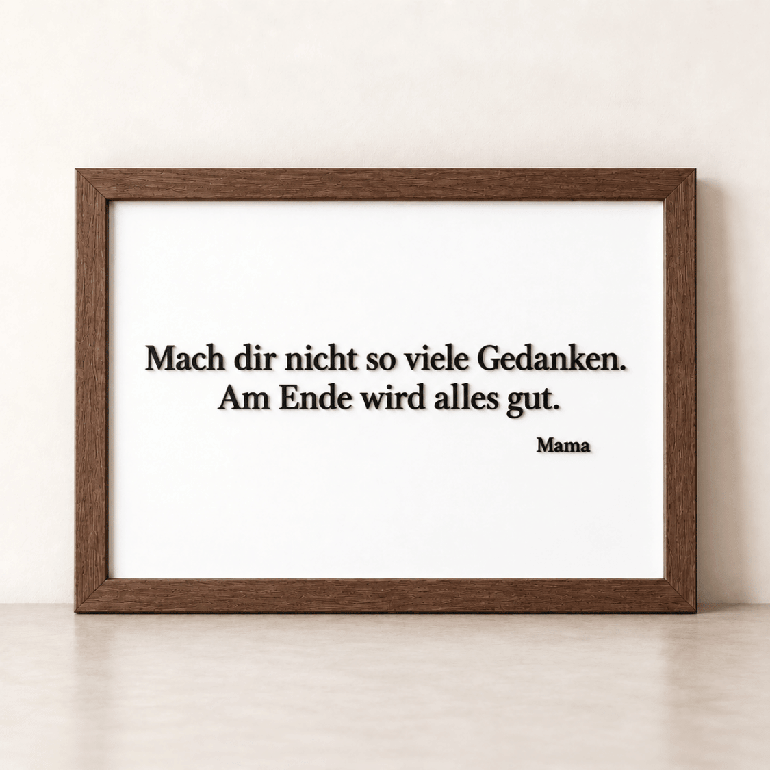 Wunschtext als 3D-Kunstwerk
